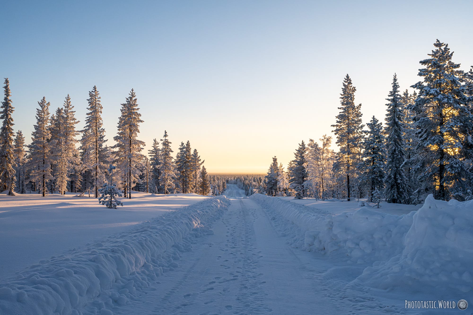Driving Finnish Regional Road 955 from Sirkka to Inari